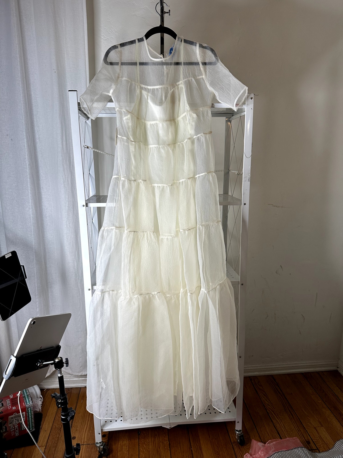 Staud Hyacinth Dress In White S